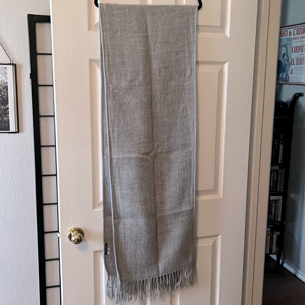 🖤TopShop Nordstrom Grey Gray Long Thick Winter Fall Travel Blanket Scarf🖤 - Picture 2 of 3